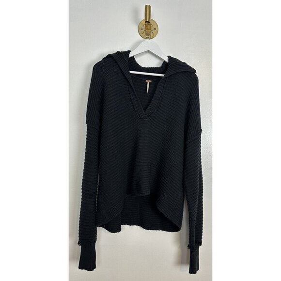 FREE PEOPLE Marlie Pullover in Black Size Medium - Picture 4 of 9